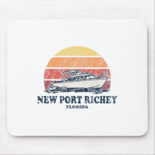 New Port Richey Fl Vintagebootfahren 70er Retro-Bo Mousepad