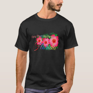 New Port Richey Florida Tropical Blume Family Va T-Shirt