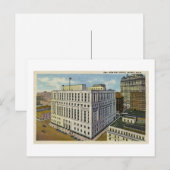 New Post Office Detroit, Michigan - Vintag Postkarte (Vorne/Hinten)