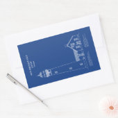 New Presque Isle Lighthouse - Michigan - AD Rechteckiger Aufkleber (Umschlag)