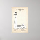 New Presque Isle Lighthouse - Michigan - SBD Leinwanddruck (Vorderseite)