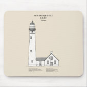 New Presque Isle Lighthouse - Michigan - SBD Mousepad (Vorne)