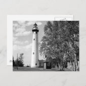 New Presque Isle Lighthouse Postkarte (Vorne/Hinten)