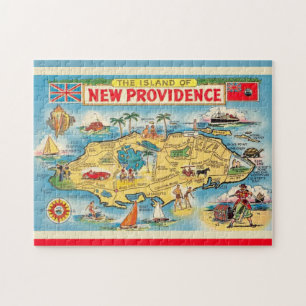 New Providence - Nassau Map Tasse Puzzle