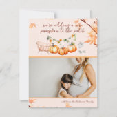 New Pumpkin | Herbstankündigung des Fotos Schwange (Vorderseite)