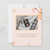 New Pumpkin | Herbstankündigung des Fotos Schwange (Rückseite)