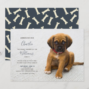 New Puppy Kitten Adoption Ankündigung Foto