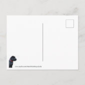 New Puppy - Pink Girl New Pet - Hund Birthday Pupp Ankündigungspostkarte (Rückseite)