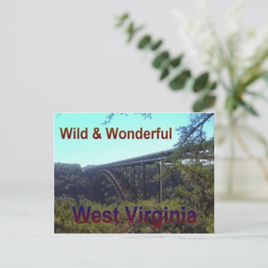 New River Bridge Postkarte (Stehend Vorderseite)