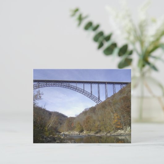New River George Bridge Postkarte (Stehend Vorderseite)