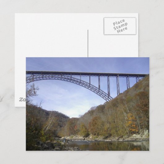 New River George Bridge Postkarte (Vorne/Hinten)