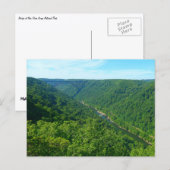 New River Gorge Bridge I Postkarte (Vorne/Hinten)
