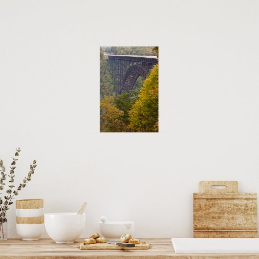 New River Gorge Bridge, New River Gorge Poster (Küche)