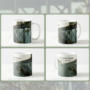 New River Gorge Bridge Panoramabild Kaffeetasse