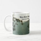 New River Gorge Bridge Panoramabild Kaffeetasse (Links)