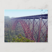 New River Gorge Bridge Postkarte (Vorderseite)