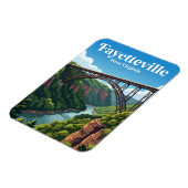 New River Gorge Bridge USA Magnet (Linke Seite)