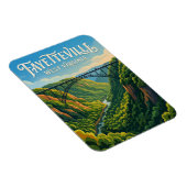 New River Gorge Bridge USA Magnet (Rechte Seite)
