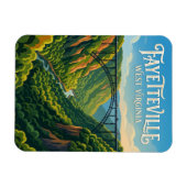 New River Gorge Bridge USA Magnet (Horizontal)
