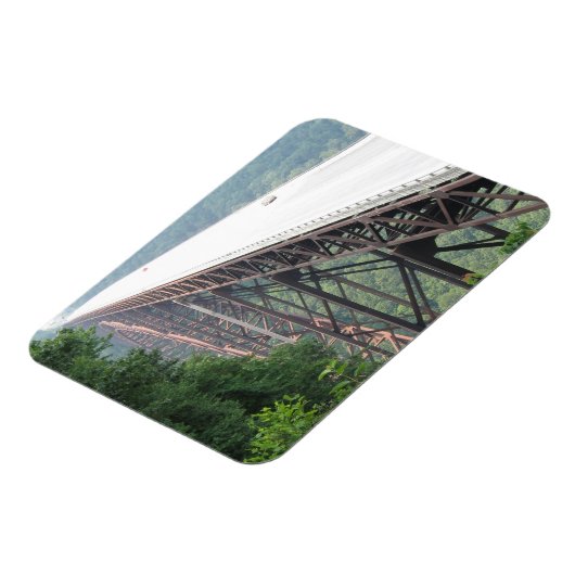New River Gorge Bridge, West Virginia, Magnet (Linke Seite)