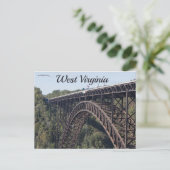New River Gorge Bridge West Virginia Postkarte (Stehend Vorderseite)