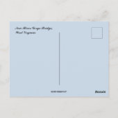 New River Gorge Bridge West Virginia Postkarte (Rückseite)