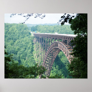 New River Gorge Bridge, West Virginia Print Poster