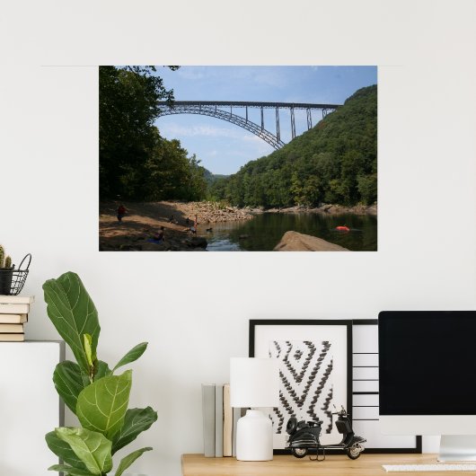New River Gorge Bridge WVA Poster (Heimbüro)