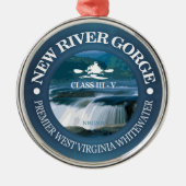 New River Gorge (c) Silbernes Ornament (Vorne)