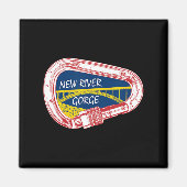 New River Gorge Klettern Carabiner Magnet (Vorne)