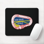 New River Gorge Klettern Carabiner Mousepad (Mit Mouse)