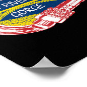 New River Gorge Klettern Carabiner Poster (Ecke)