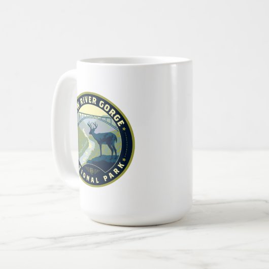New River Gorge National Park Kaffeetasse (Vorderseite Links)
