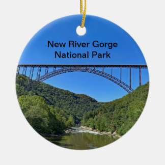 New RIver Gorge National Park Keramik Ornament