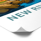 New River Gorge National Park Travel Poster (Ecke)