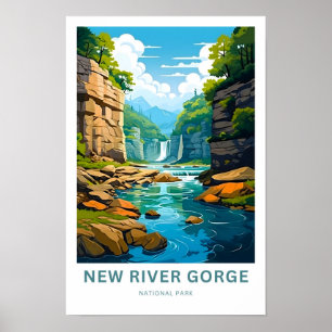 New River Gorge National Park Travel Poster