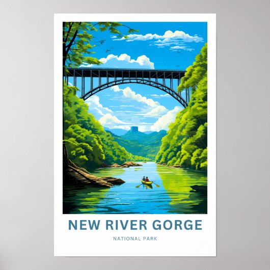 New River Gorge National Park Travel Poster (Vorne)