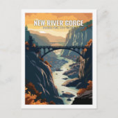 New River Gorge National Park West Virginia USA Postkarte (Vorderseite)