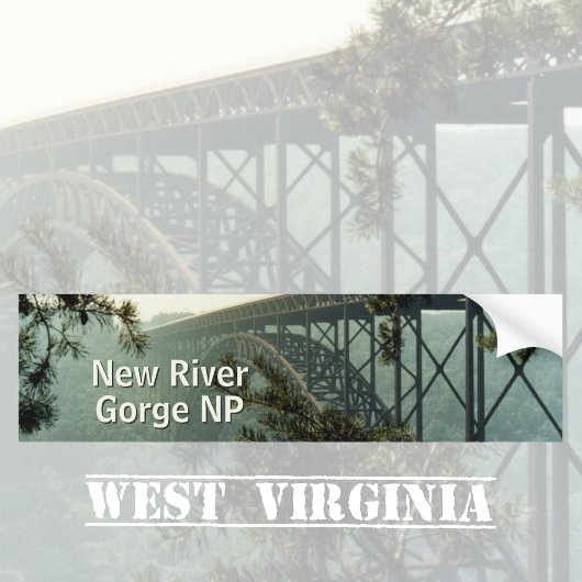 New River Gorge Nationalpark Autoaufkleber