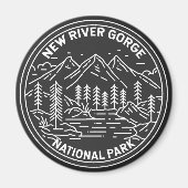 New River Gorge Nationalpark Monoline Magnet (Vorne)