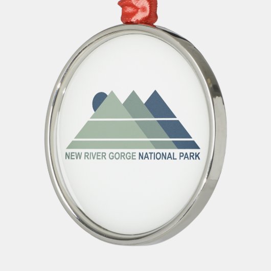 New River Gorge Nationalpark Ornament Aus Metall (Links)