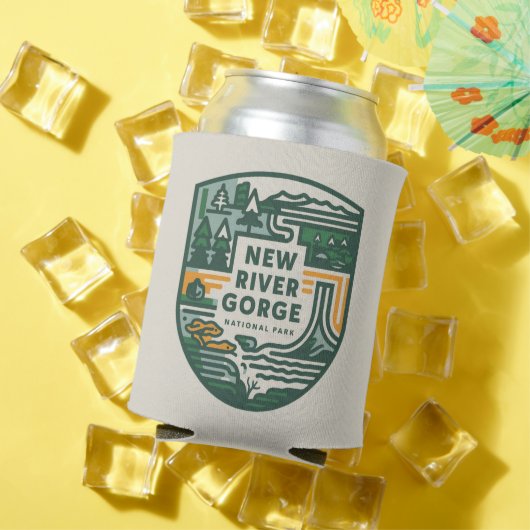 New River Gorge Nationalpark Reisemblem Dosenkühler (In Situ Sommer)