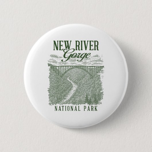 New River Gorge Nationalpark Reisen durch die Natu Button (Vorderseite)