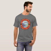 New River Gorge Nationalpark Retro Kompass Emblem T-Shirt (Vorne ganz)