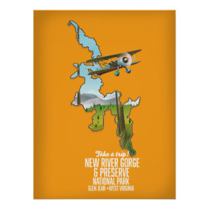 New River Gorge Nationalpark und Schutzgebiet. Poster