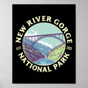 New River Gorge Nationalpark und Schutzgebiet WV W Poster