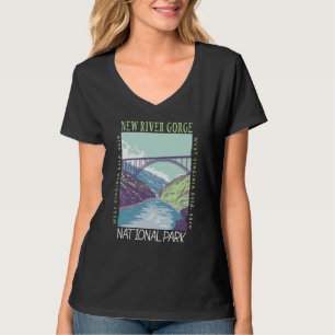 New River Gorge Nationalpark Vintage-Distressed T-Shirt