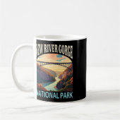 New River Gorge Nationalpark Wander Camping-Trip Kaffeetasse (Links)