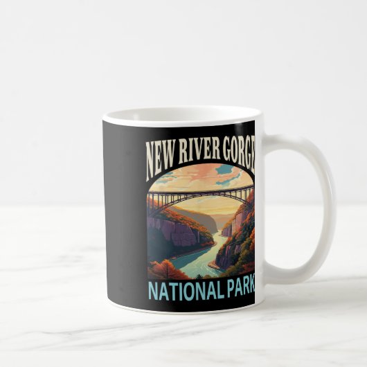 New River Gorge Nationalpark Wander Camping-Trip Kaffeetasse (Rechts)