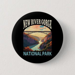 New River Gorge Nationalpark Wander- und Campingau Button